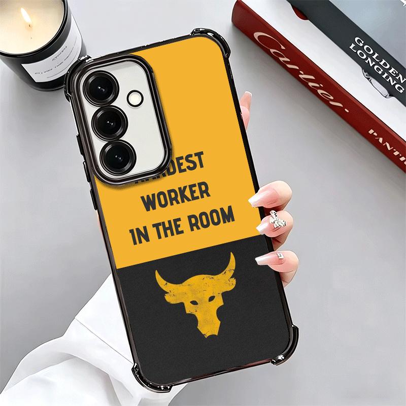The Rock Dwayne Johnson Plating Phone Case For Samsung A17 A07 A37 A57 A16 A56 A15 A55 A14 A54 A13 A53 A26 A36 A25 A35 A24 A34 A