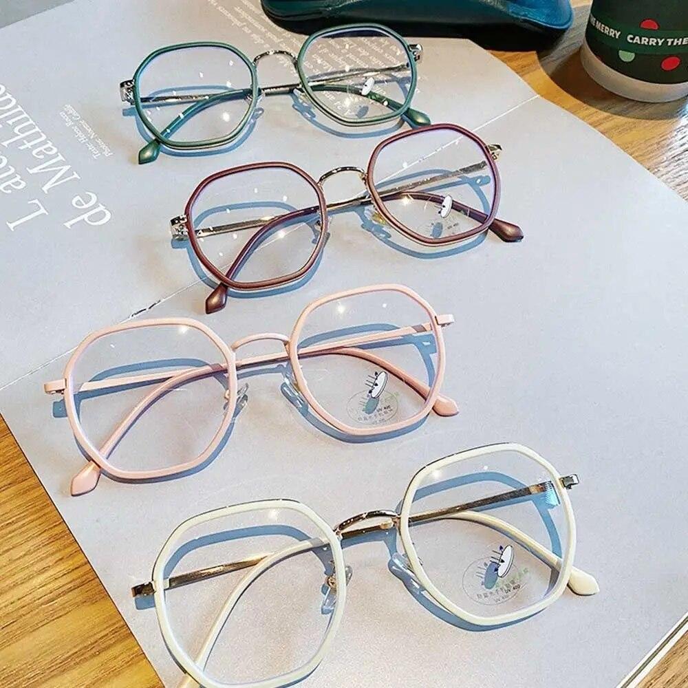 Fashion Anti-Blue Light Glasses Women Men Square Optical Frame Eye Protection Ultra Light Eyeglasses Office Computer Goggles