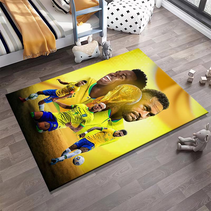 Football Sports Designed floor mat, suitable as a non-slip mat for the living room or bedroom sofa