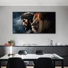 God Jesus Christ And Lion Face Wall Art Poster Prints Abstract Canvas Painting Animal Pictures For Modern Living Room Decoration