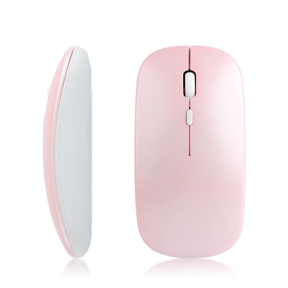 Myszka Mysz Bezprzewodowa Komputerowa Alogy Mouse Bluetooth Do Laptopa Tabletu Różowa