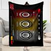 F1 Driver Number Chart Blanket Durable Comfort Great for Bedding Office Office Chair for All Seasons Warmthful Decor