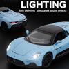 1:32 MC20 Pagani Zonda Car Model Toy Doors Opened Alloy Diecast Sound Light Convertible Sports Cars Models Collectible Ornaments
