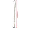 Trendy Universal Pearl Metal Cell Phone Chain Charms Women Detachable Phone Lanyards Crossbody Neck Strap with Patch
