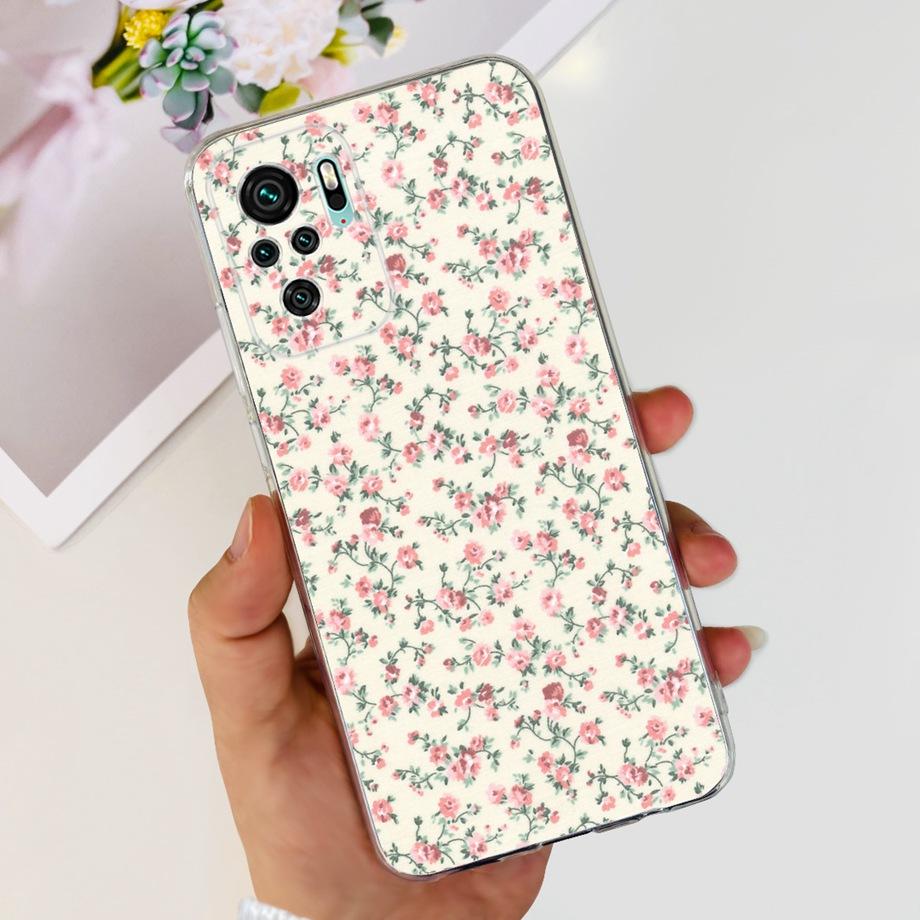 For Xiaomi Redmi Note 10 4G 5G Case Redmi Note 10 Pro 10 Lite Cover Soft TPU Slicone Clear Bumper Mi Note10 Lite Beautiful Capas