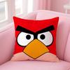 Animation A-A-Angry Birds Cartoon Pillow Case Anti-Dustmite Pillowcase Invisible Zipper Silky Short Plush Sofa Cushion Cover