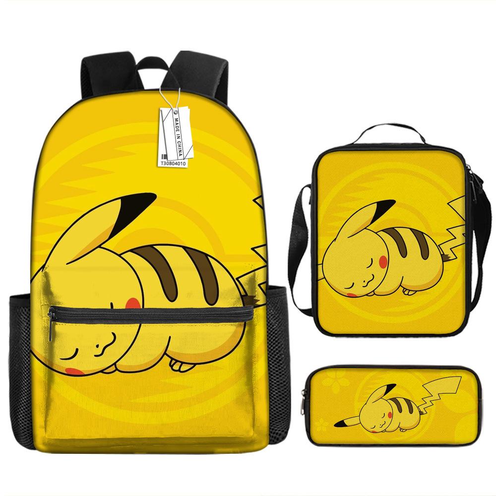 School Season Student Schoolbag Pokémon Pokémon Backpack Cartoon Satchel Pencil Case