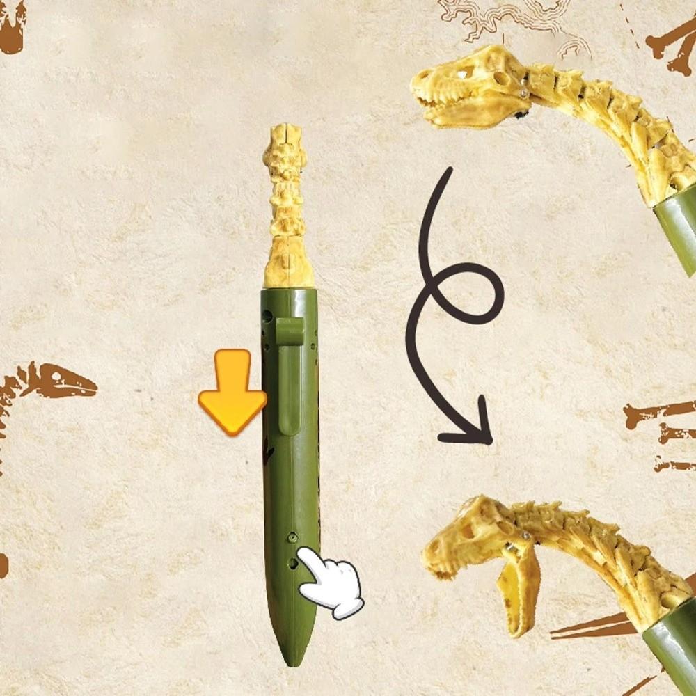 Smooth Dinosaur Gel Pen Mouth Dinosaur Ballpoint Pen New Gag Joke Prop Open  for School Office