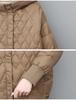 Women's Mid-Length Lightweight Down Jacket - 2024 Winter Loose Fit, Versatile, Small Size, Mom-Style Duck Down Coat