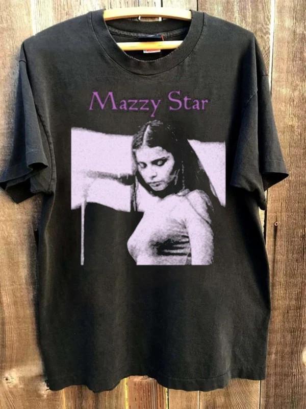 Mazzy Star Rock Music Concert Black Color Classic Shirt XL