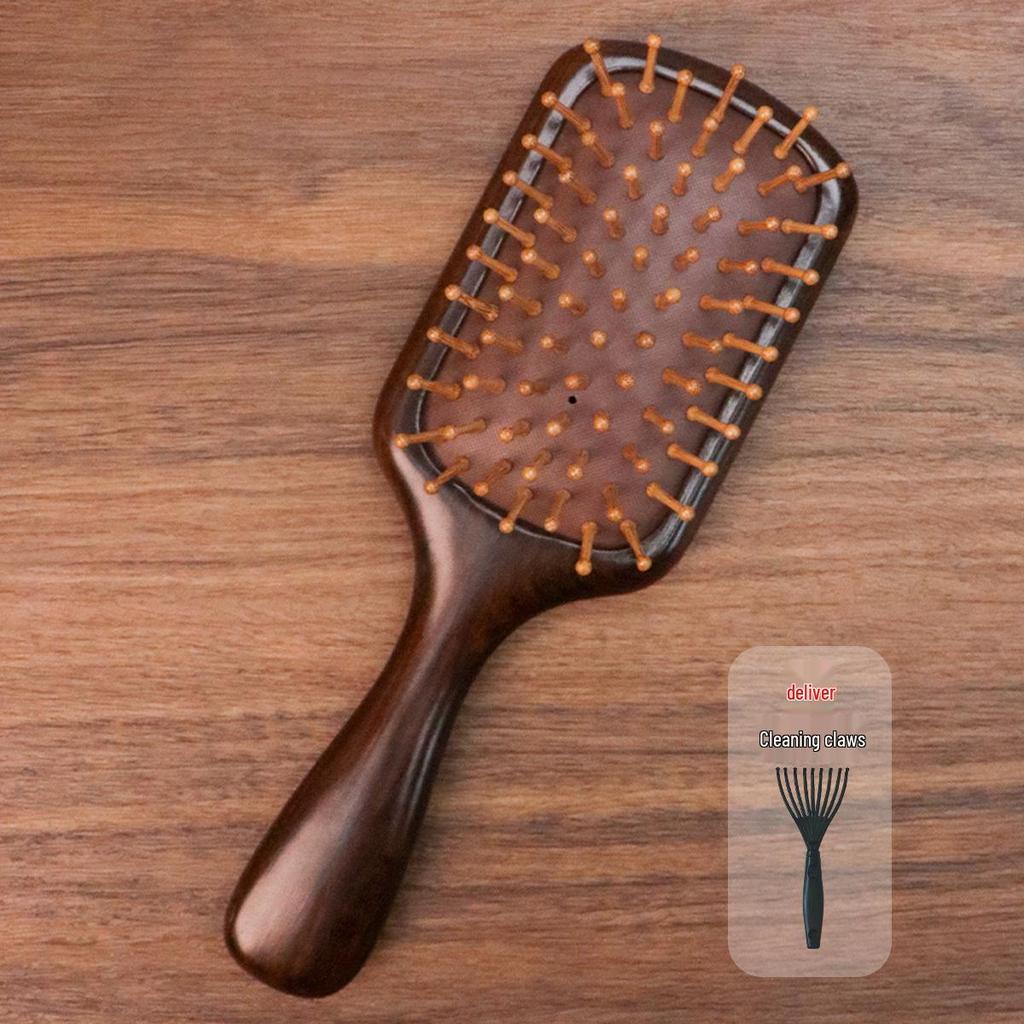 Sandelholz Meridian Massage Luftkissen Kamm Geschenkset - Massivholz Frisierkamm Souvenir