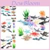 High Quality Pvc Mini Ocean Creature Figurine Set Featuring Dolphin Turtle Crab Octopus