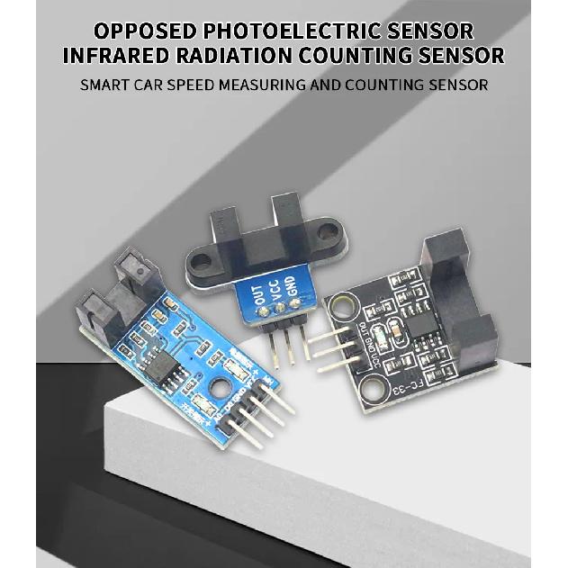 Through-Beam Photoelectric Sensor Infrared Through-Beam Counting Sensor Slot Type Optocoupler Module Board For Arduino/51/AVR/PI