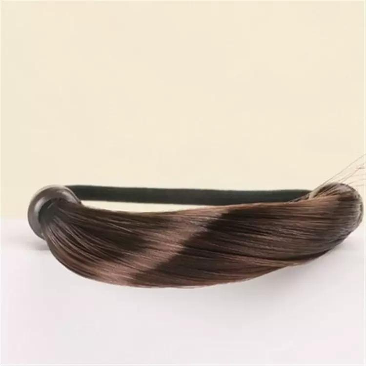 Twist Wig Braided Hair Band for Women Pigtail Type Rubber Bands Korean Style Hair Ring for Girl Hair Extension Ponytail Holder