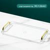 European Style Tea Tray Set with Plastic Handle and Cup Rack
