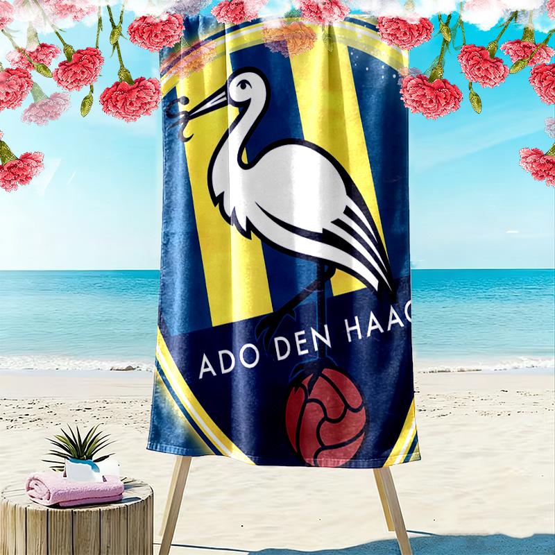 ADO Den Haag Print Strandtuch, Großes Weiches Schnelltrocknendes Handtuch für Strand Camping Schwimmen