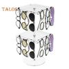 360 Degrees Rotating Sunglasses Organizer Single/Dual Layer Clear Acrylic Glasses Storage Rack Space Saving Heavy Duty Eyewear Display Stand Holder