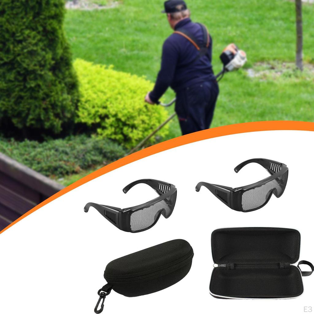 Wire Mesh Safety Goggles Glasses for Gardening Working Grass Cutting