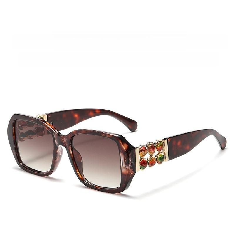 Elegant Tortoise Frame Square Sunglasses With Pc Shaded Lenses Uv400 For Parties And Travel