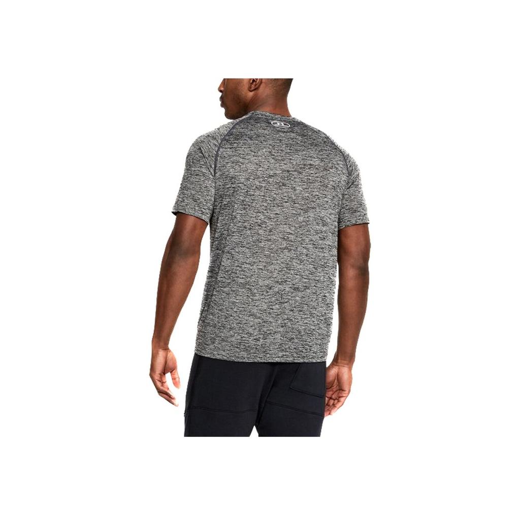 Under Armour Quick-Dry Breathable Sports Round Neck Short Sleeve T-Shirt Men Tops Gray 1228539-009