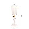 Creative Crystal Glass Red Wine Glass Vintage Sparkling Red Wine Glass Gold Edged Champagne Whiskey Cup Household Bar Drinkware