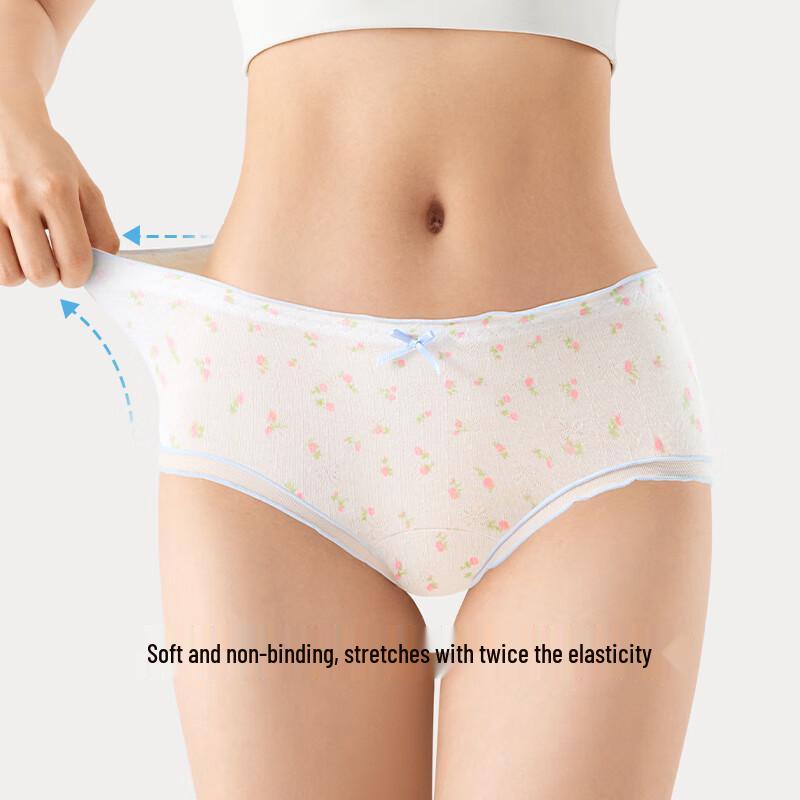 Trendy Lady Women's Cotton Anti-bacterial Mid-rise Briefs