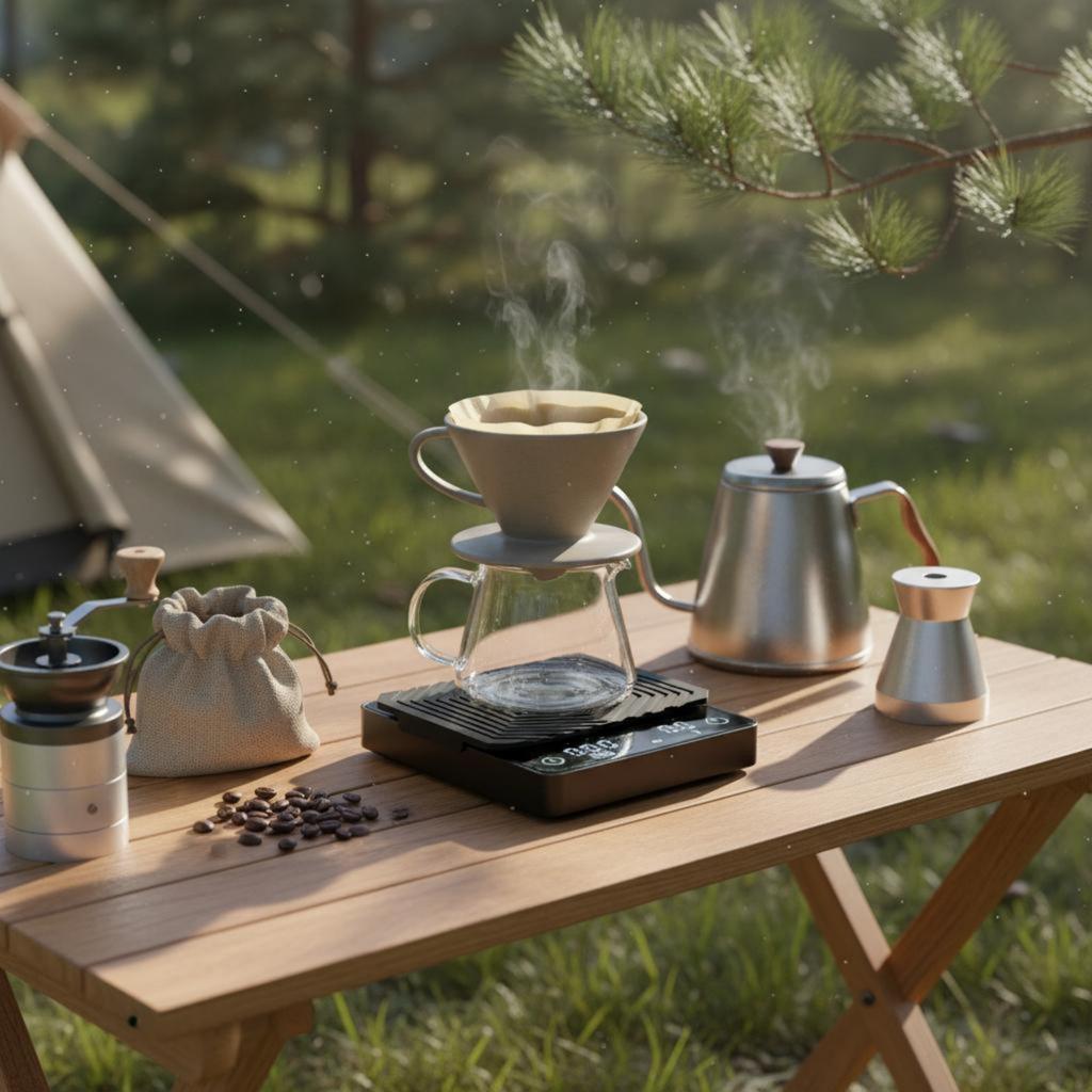 Espresso Scale Tare Function Precision Coffee Scale Kitchen Gadget Rechargeable Non-Slip for Camping