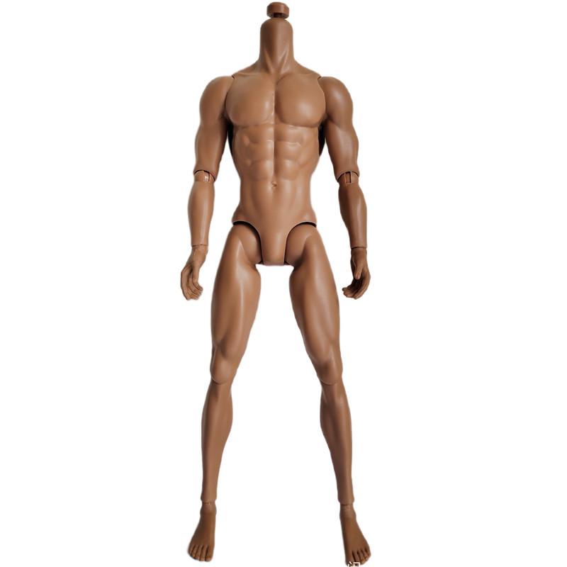 Original Mizi Adonis Muscle Body White Latino Skin Tone 1/6 Dolls Joints Movable Male Doll Body Make Up Practice Blank Bald Head