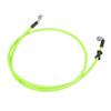 Motoforti Motorcycle Brake Clutch Hose Hose Hydraulic Reinforced Motorcycle Stainless Steel 28°+90° Green 130cm