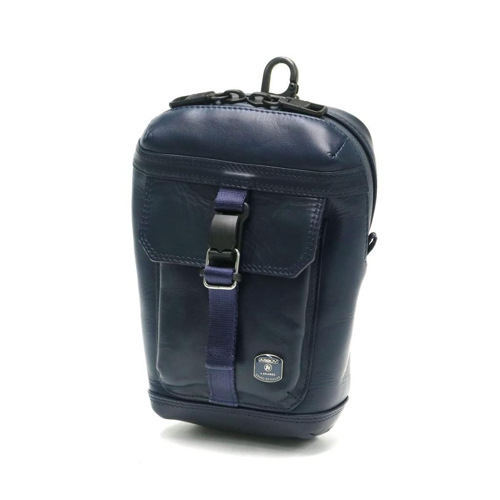 ASSOB Habit Shoulder Series Water Proof JES Leather Porch, Navy, 072100-75