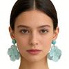 Elegant Flower Earrings Women Pendant Earrings Comfortable Wear Ear Jewelry Suitable for Daily and Formal Occasions Wear