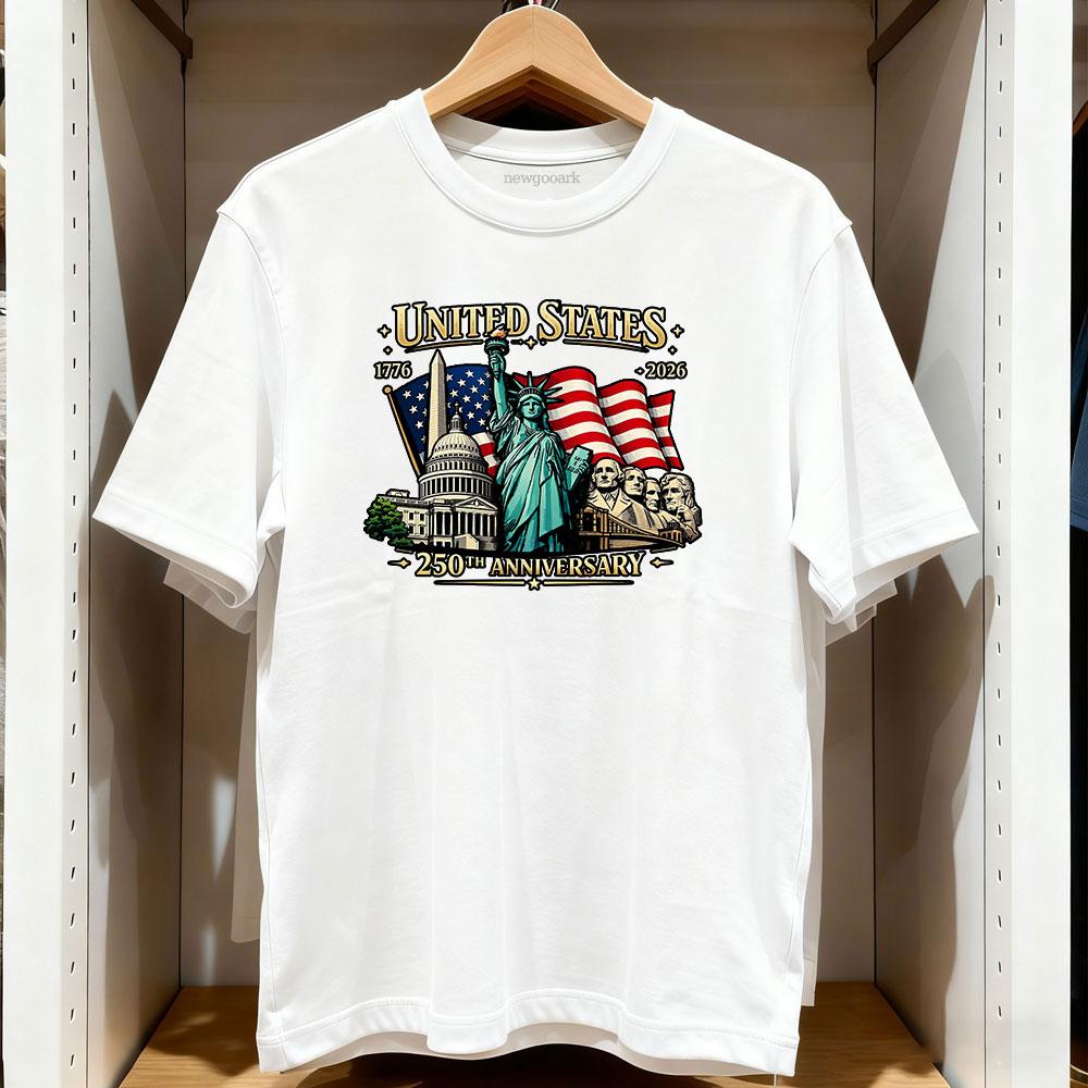 

250 Years America 250 1776 2026 250th Anniversary US Flag Essential t shirt Women Unisex Casual cotton graphic t shirts Creative S