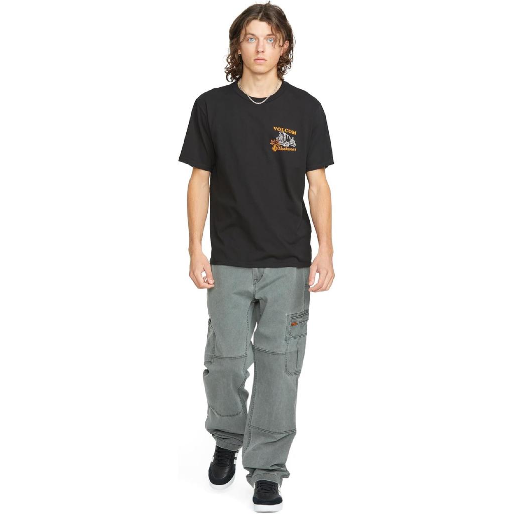 Volcom Herren Kurzarm Arbeits-T-Shirt – Schweres Baumwoll-Langlebiges T-Shirt