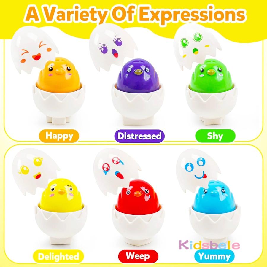 Montessori Sorting & Matching Game Plaything Easter Egg Basket Party Present Vivid Chickens Dinosaurs Shape Kid Fine Motor Skill Toy