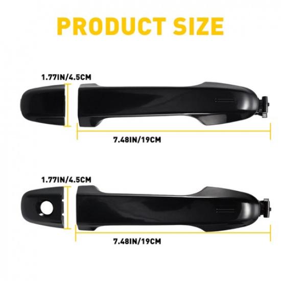 2X Door Handle Front Outside Driver/Passenger Side For 2012-2017 Toyota Camry