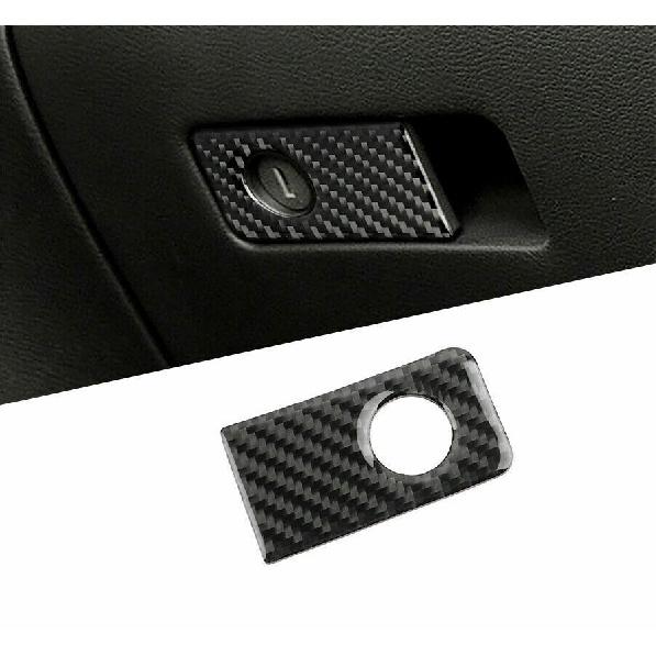 Carbon Fiber Car Storage Box Handle Cover Trim Fit For Infiniti Q50 Q60 2014-19