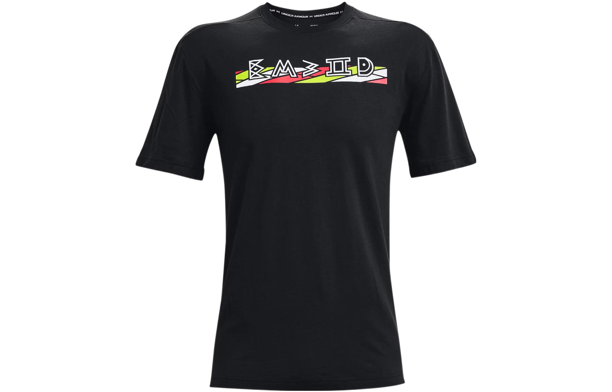 Мужская футболка Under Armour с втачным рукавом, черная, 1366533-001 L