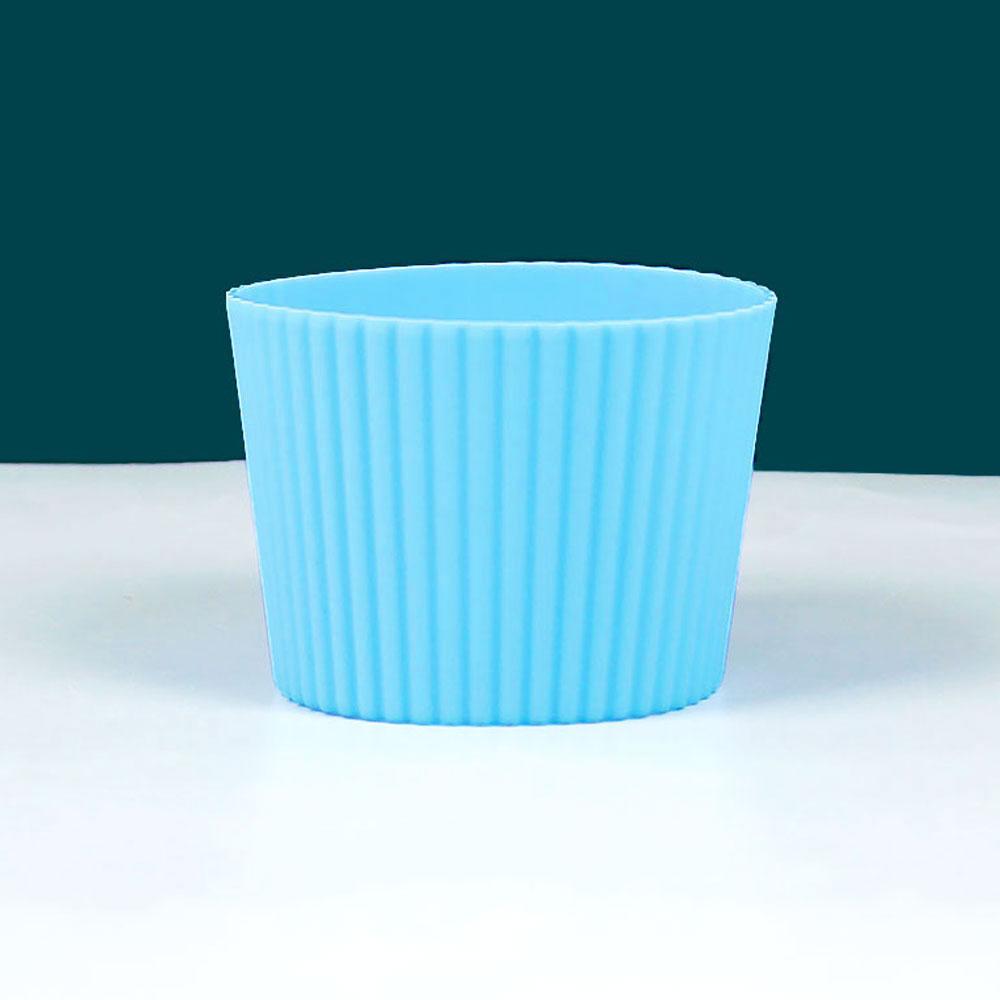 Silicone World Silicone Anti scalding Anti Slip Coffee Cup Cover Universal Tapered Thread Cup Sleeve Mug Ceramic Glass Cup Cover