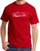1966 1967 Mercury Comet Convertible Redline Design Tshirt
