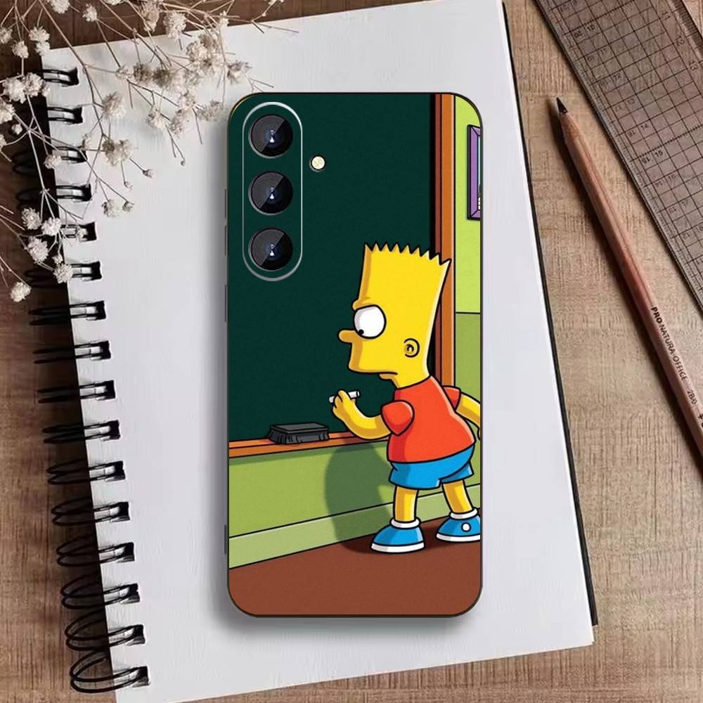 The I-Simpsons Cartoon Phone Case For Samsung Galaxy A73,A21s,A22,A31,A52,A53,A71,A41Soft Black Shell