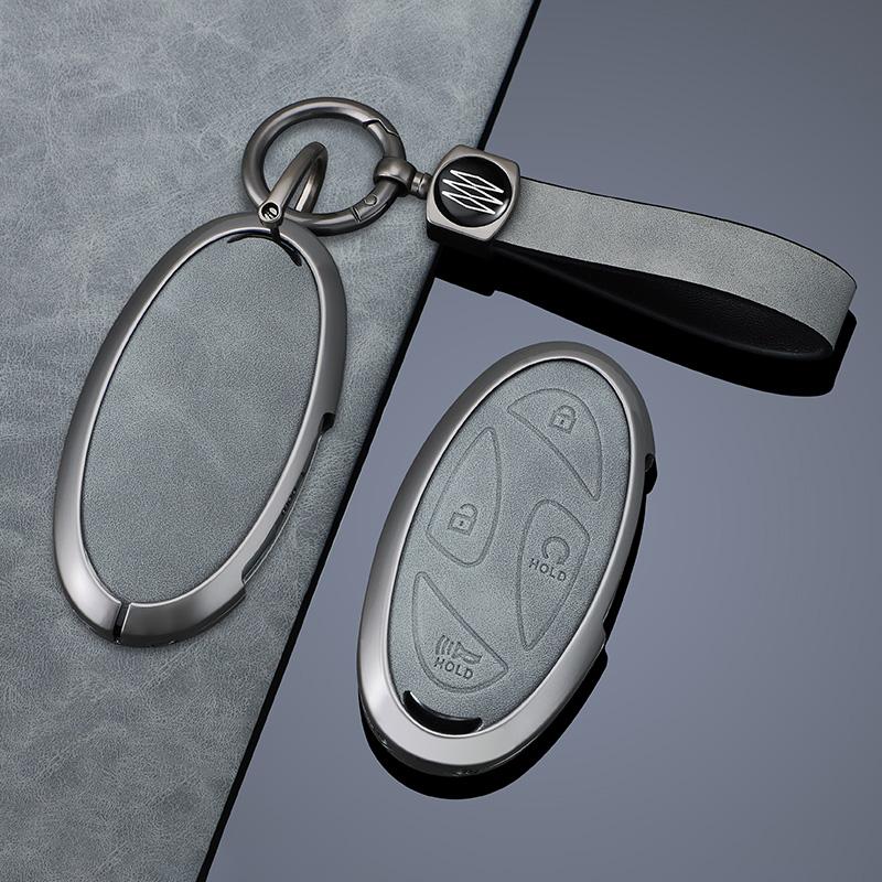 5 7 Tasten Zinklegierung Auto Smart Key Fob Abdeckung Hülle Schutzgehäuse Fernbedienung Passend für Hyundai Kona Ev Grandeur Gn7 Ioniq 6 Serie