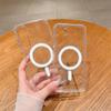 Magnetic Acrylic PC Case For Samsung Galaxy S25 S24 S23 S22 S21 Plus Ultra FE A56 A36 A26 A16 For Wireless Charge Cover Case