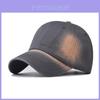 Denim Baseball Cap With Washed Finish For Men And Women Summer Sun Protection Casual Style