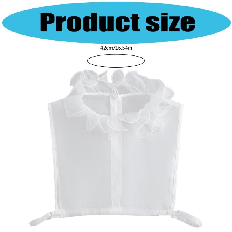 Elegant Detachable Lace Collar And Arm Sleeve Set For Formal Event Breathable Tulle Fabric Fashion Outfit Accessory