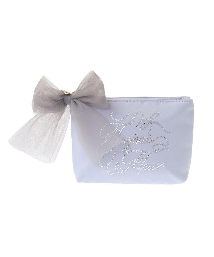 de Pouches and drawstring bags EC exclusive rhinestone pouch for grayish blue [Maison Fleur] women,