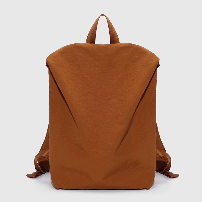 

Рюкзак для поездок на работу, повседневный, легкий, большой вместимости, простой, студенческий, для ноутбука, школьный коричневый