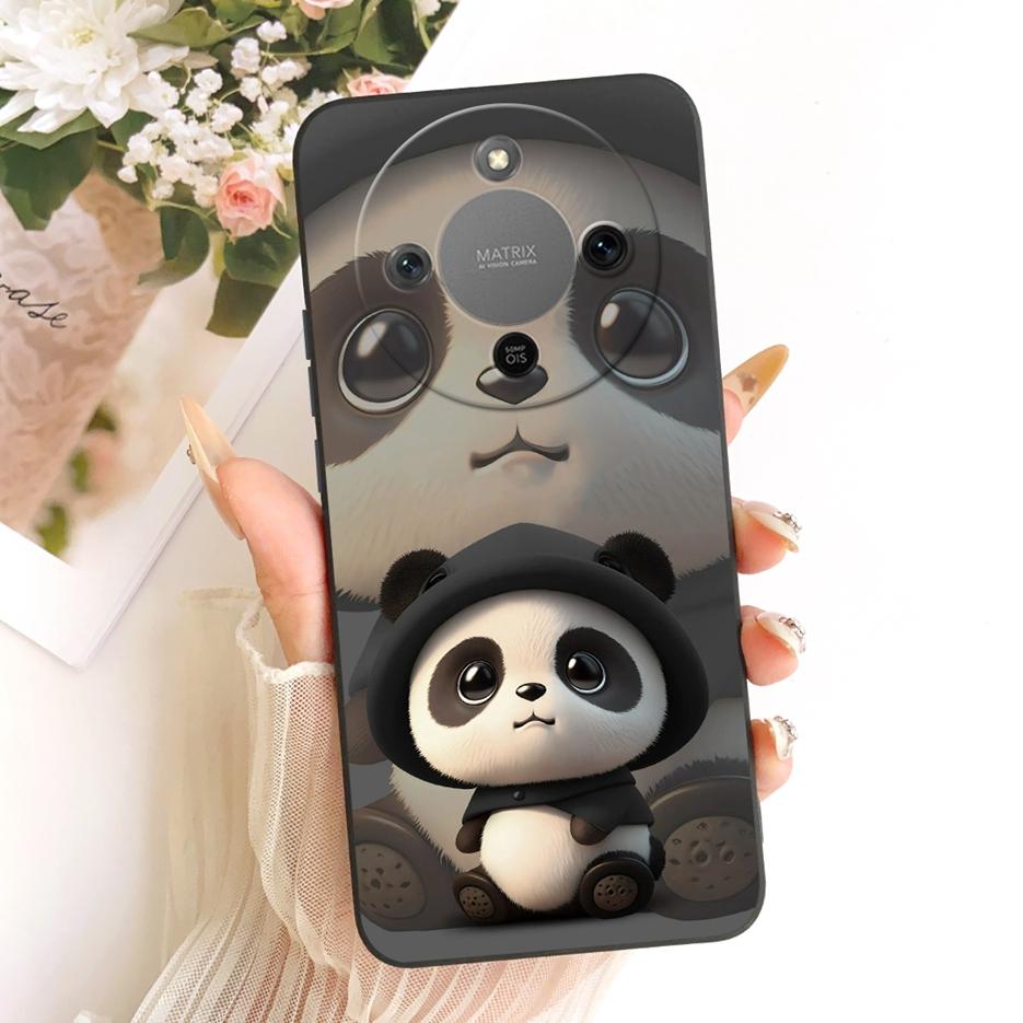 For Honor Magic 8 Lite Case Honor X9d MTN-NX1 Cute Dog Panda Cartoon Cover Silicone Case For Honor X70 X 70 HonorX9d Soft Fundas