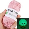 Polyester Glow in the Dark Knitting Yarn 50M 2mm Soft AntiFade DIY Crochet Scarves Hats Shawls Hand Knitting