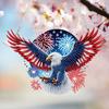 US Flag Eagle 2D Flat DIY Special Shape Rhinestone Diamond Art Window Pendants Hanging Diamond Art Kits Wall Door Decoration