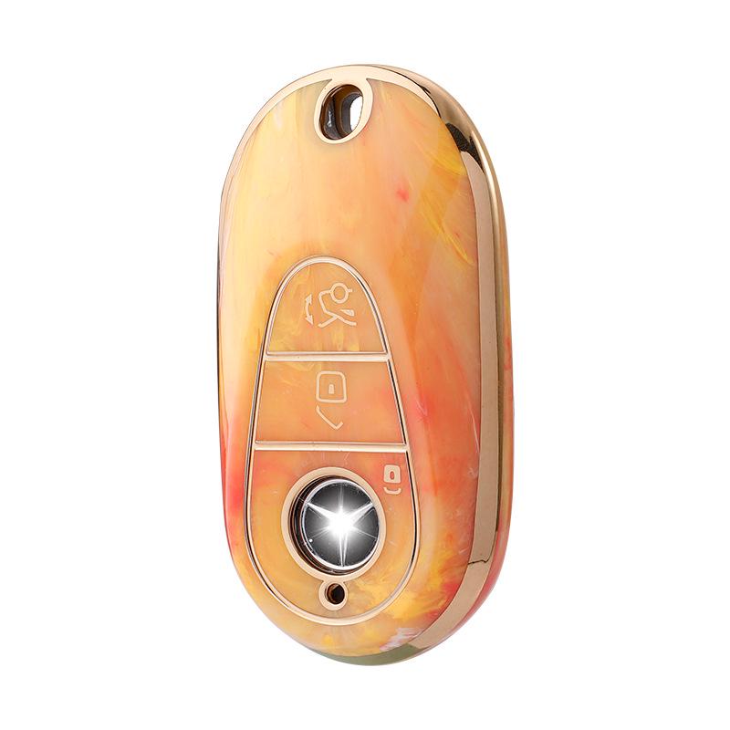 Mercedes-Benz Key Case for C-Class, E-Class, GLA, GLB, and GLE Models - Stylish and Durable